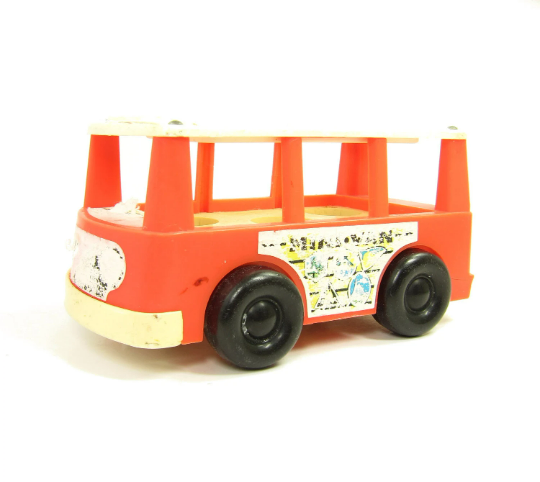 Fisher price red sales bus