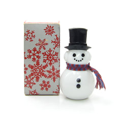 Avon Dapper Snowman cologne bottle with box