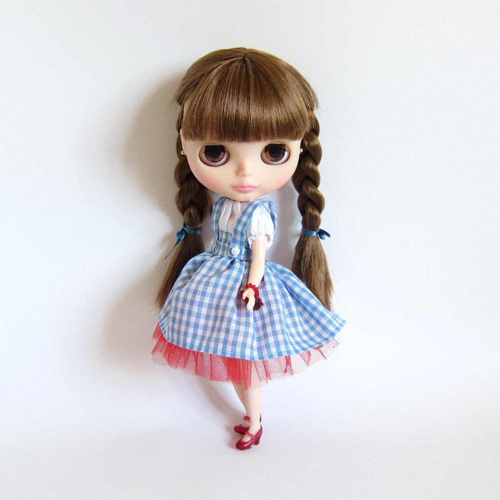 Dorothy Wizard of Oz Costume for Blythe & Pullip Dolls