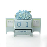 Marjolein Bastin perpetual block calendar with hydrangeas and photo frames