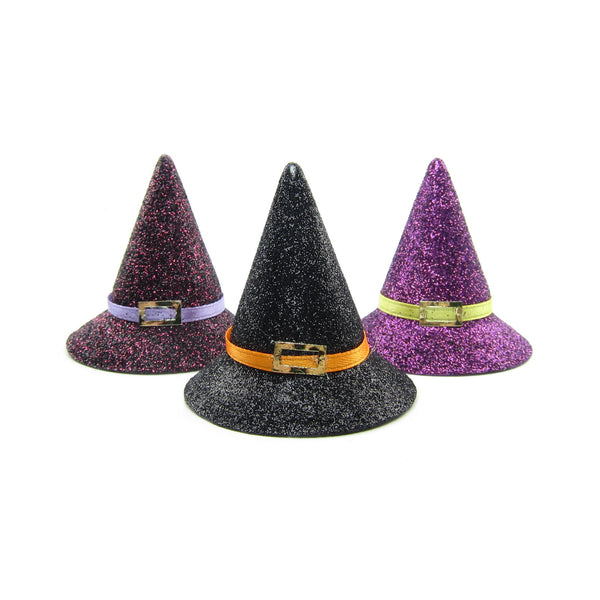 Halloween Witch Hat with Glitter for Playscale Dolls & Crafts | Brown ...